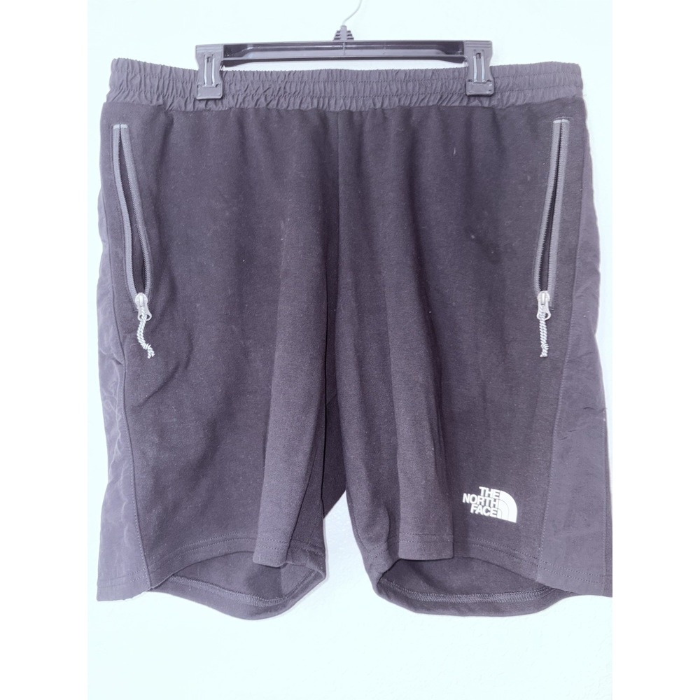 The North Face Men's Drawstring Zipper Pocketed with Cord Black Shorts Size XL